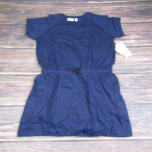 Zella Dresses & Skirts - Zella NEW NWT Large Blue Twilight Black Drawstring Waist Fleece Sweatshirt